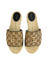 Gucci Marmont Monogram Espadrilles Size 42 W/ Box