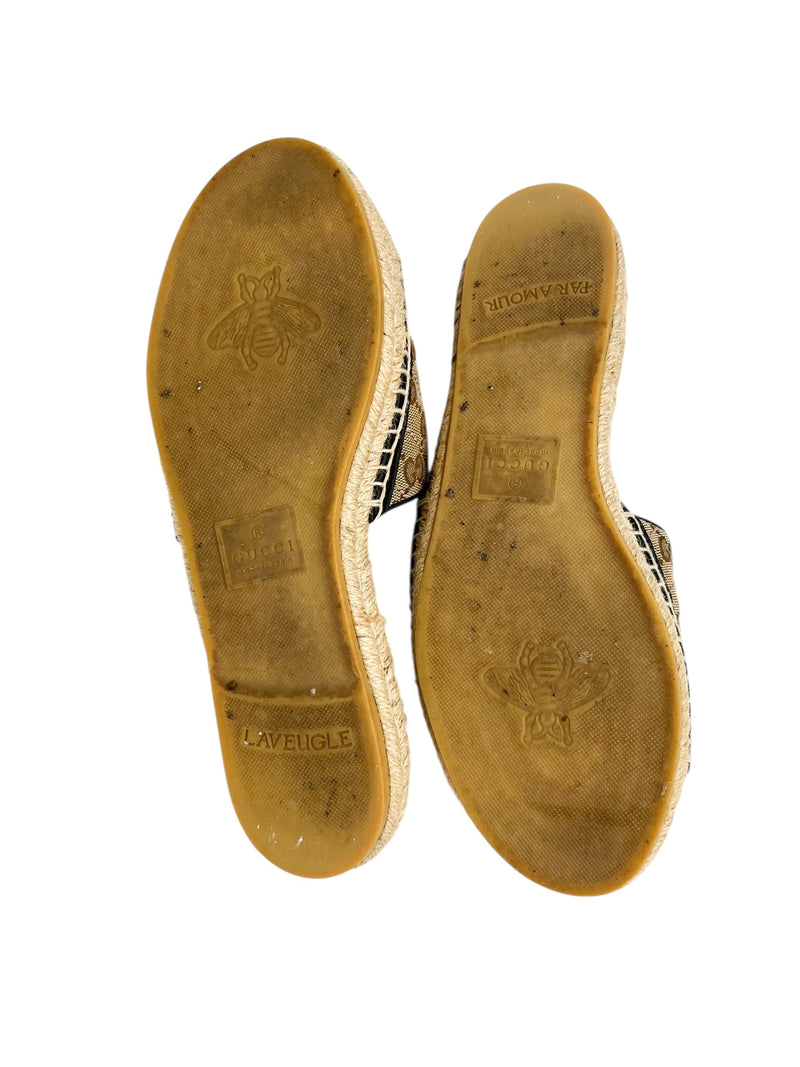 Gucci Marmont Monogram Espadrilles Size 42 W/ Box