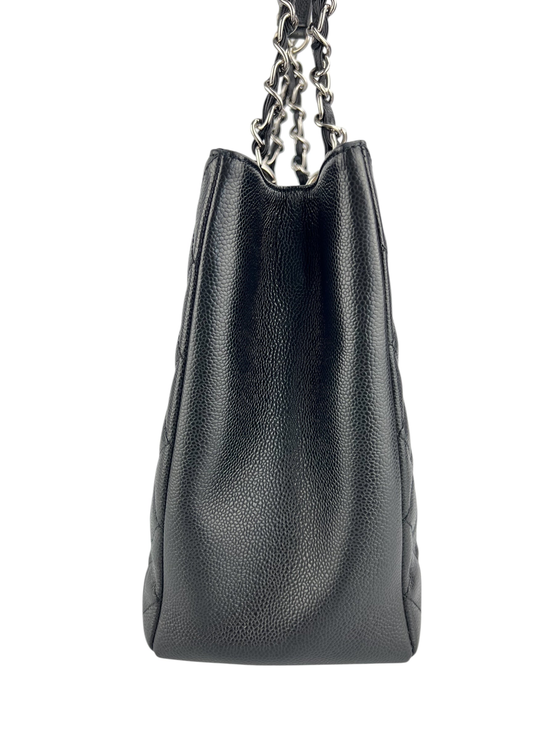 Chanel Black Caviar XL Grand Shopping Tote (FULL SET)