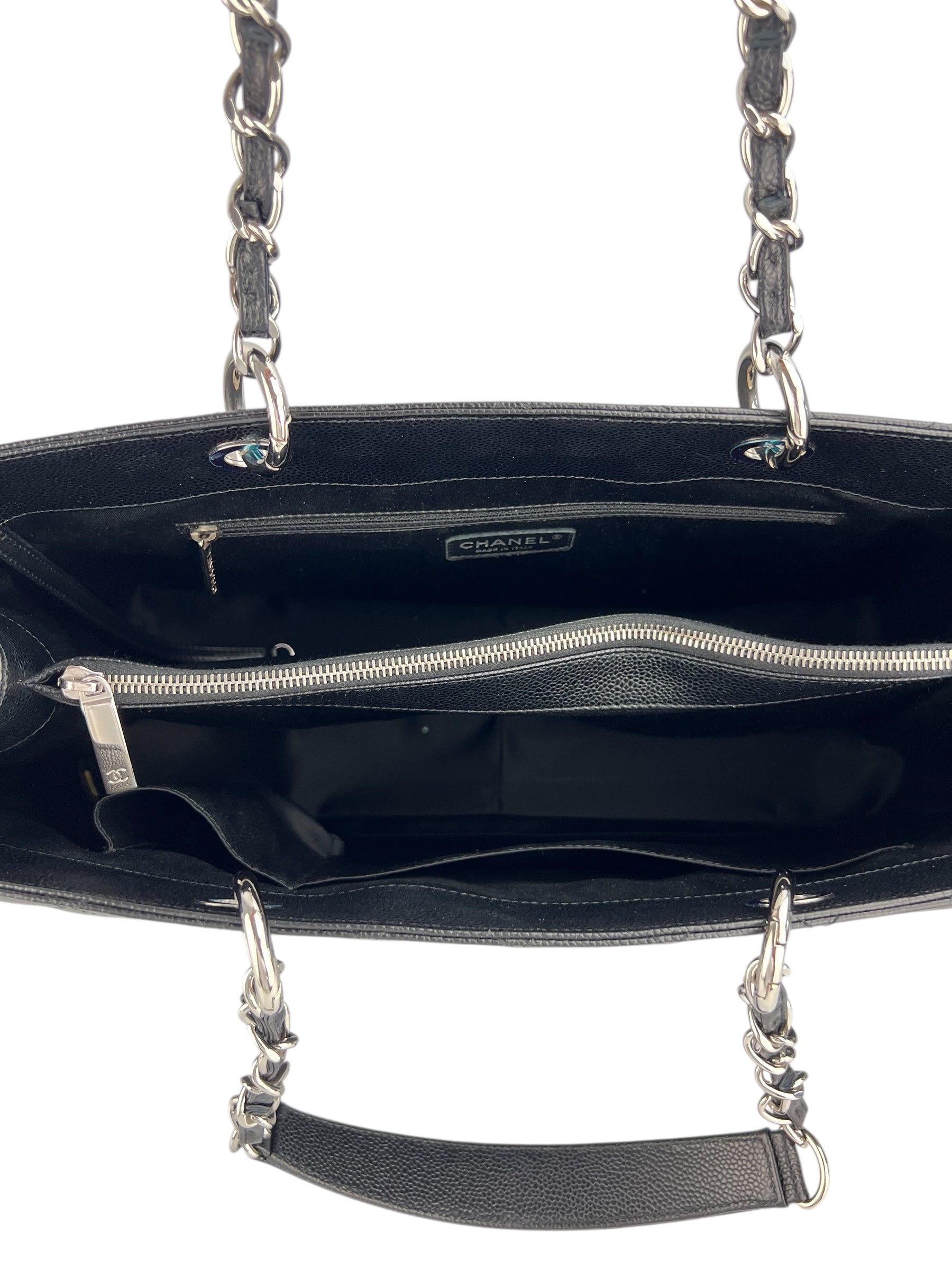 Chanel Black Caviar XL Grand Shopping Tote (FULL SET)