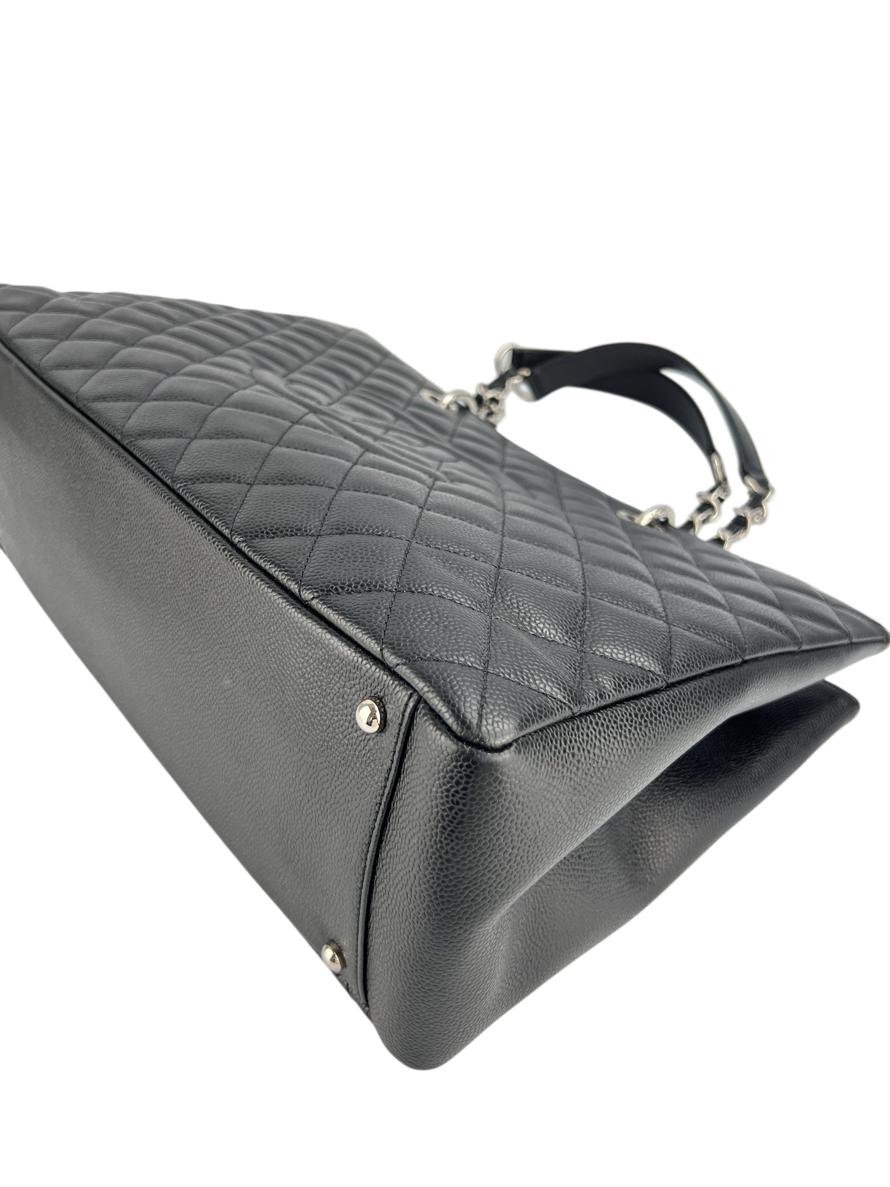 Chanel Black Caviar XL Grand Shopping Tote (FULL SET)