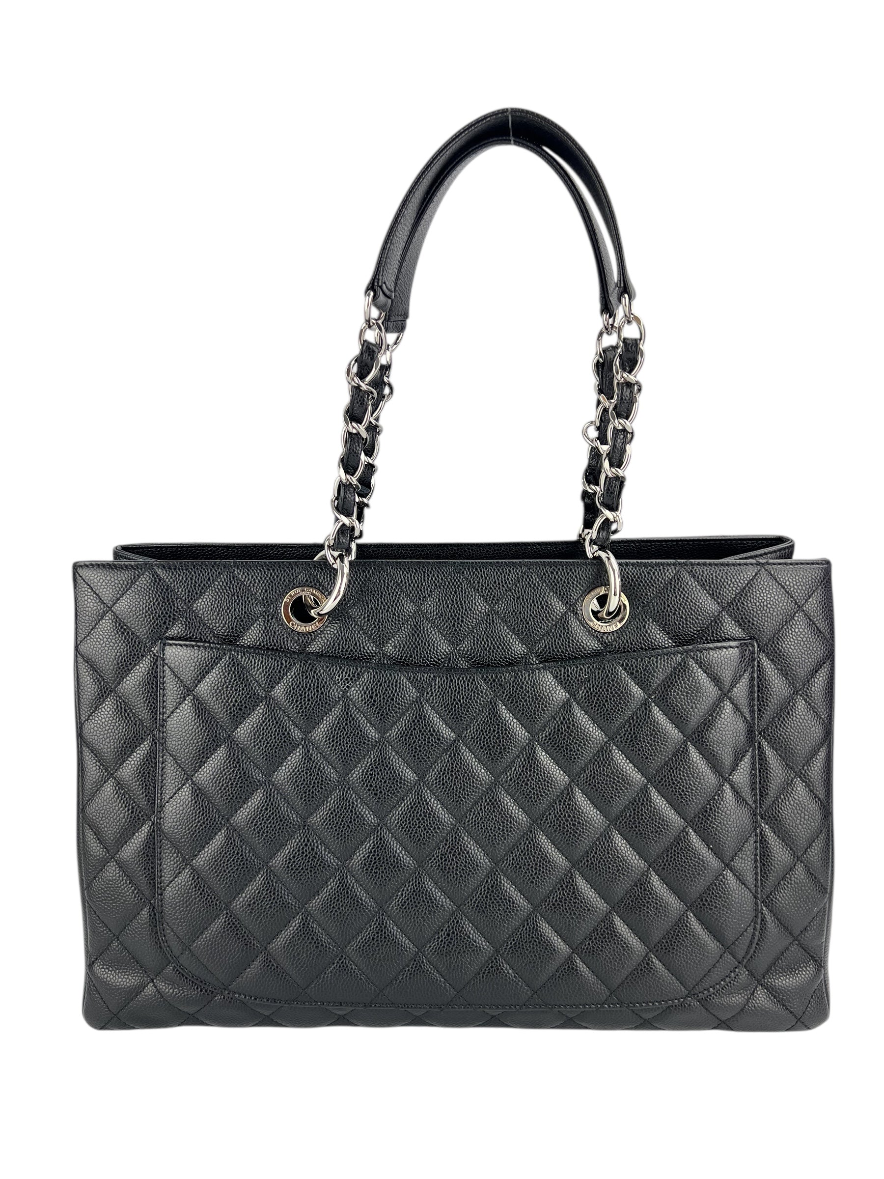 Chanel Black Caviar XL Grand Shopping Tote (FULL SET)
