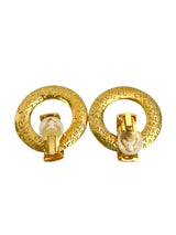 Chanel Vintage Gold Plated Huggie Earrings