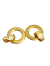 Chanel Vintage Gold Plated Huggie Earrings