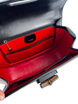 Gucci Black Vintage Bamboo Convertible Top Handle