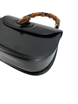 Gucci Black Vintage Bamboo Convertible Top Handle