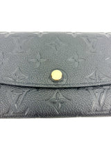 Louis Vuitton Black Empreinte Emilie Wallet