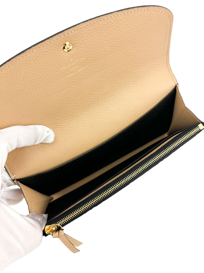 Louis Vuitton Black Empreinte Emilie Wallet