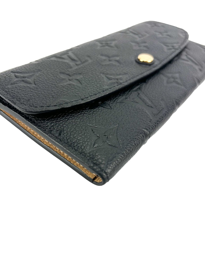 Louis Vuitton Black Empreinte Emilie Wallet