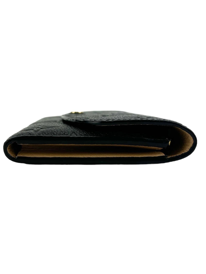 Louis Vuitton Black Empreinte Emilie Wallet