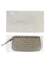 Jimmy Choo Pippa Taupe Leather Wallet