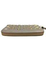 Jimmy Choo Pippa Taupe Leather Wallet