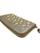 Jimmy Choo Pippa Taupe Leather Wallet