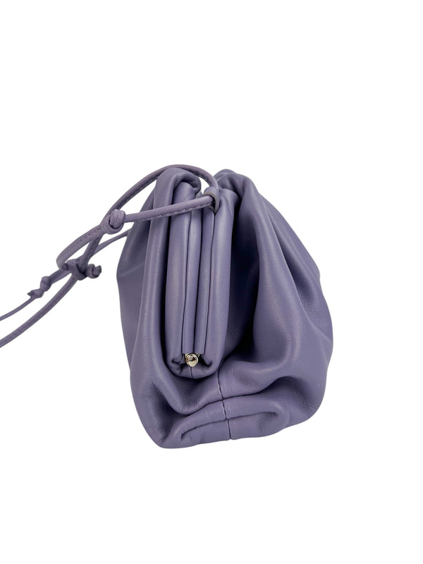 Bottega Veneta Purple Leather The Pouch 20