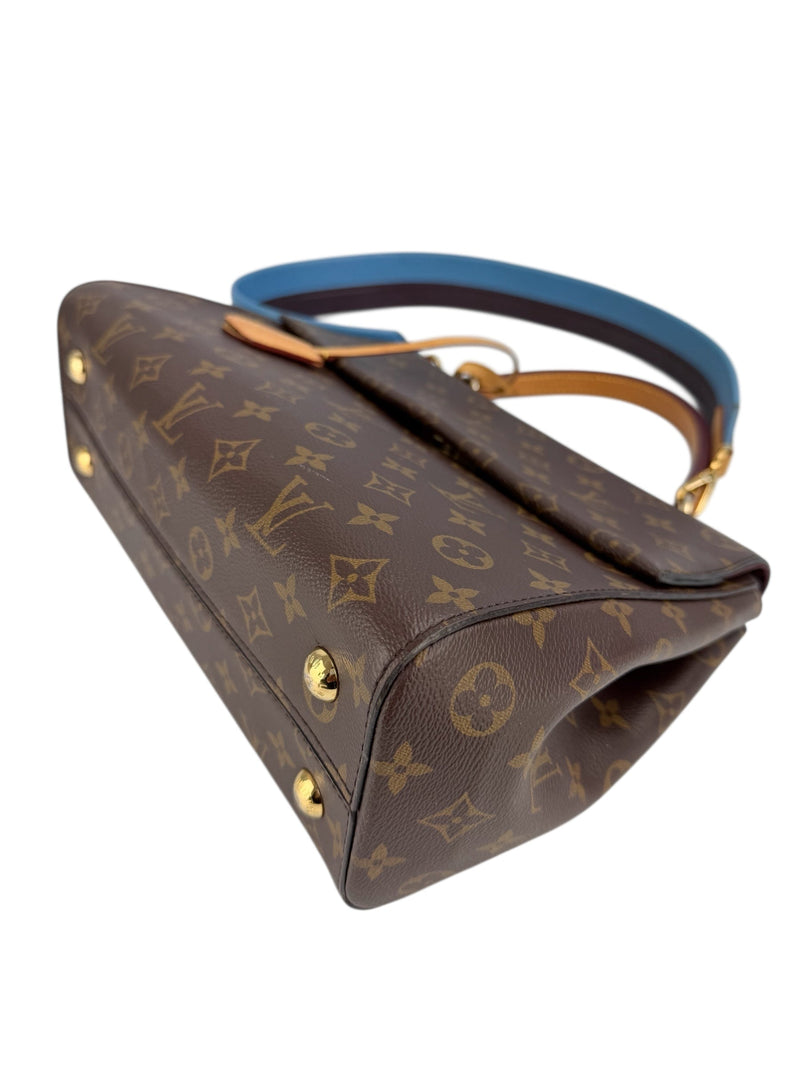 Louis Vuitton Monogram Cluny MM Blue Strap