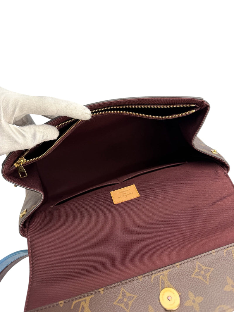 Louis Vuitton Monogram Cluny MM Blue Strap