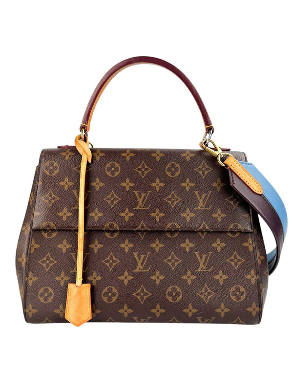 Louis Vuitton Monogram Cluny MM Blue Strap