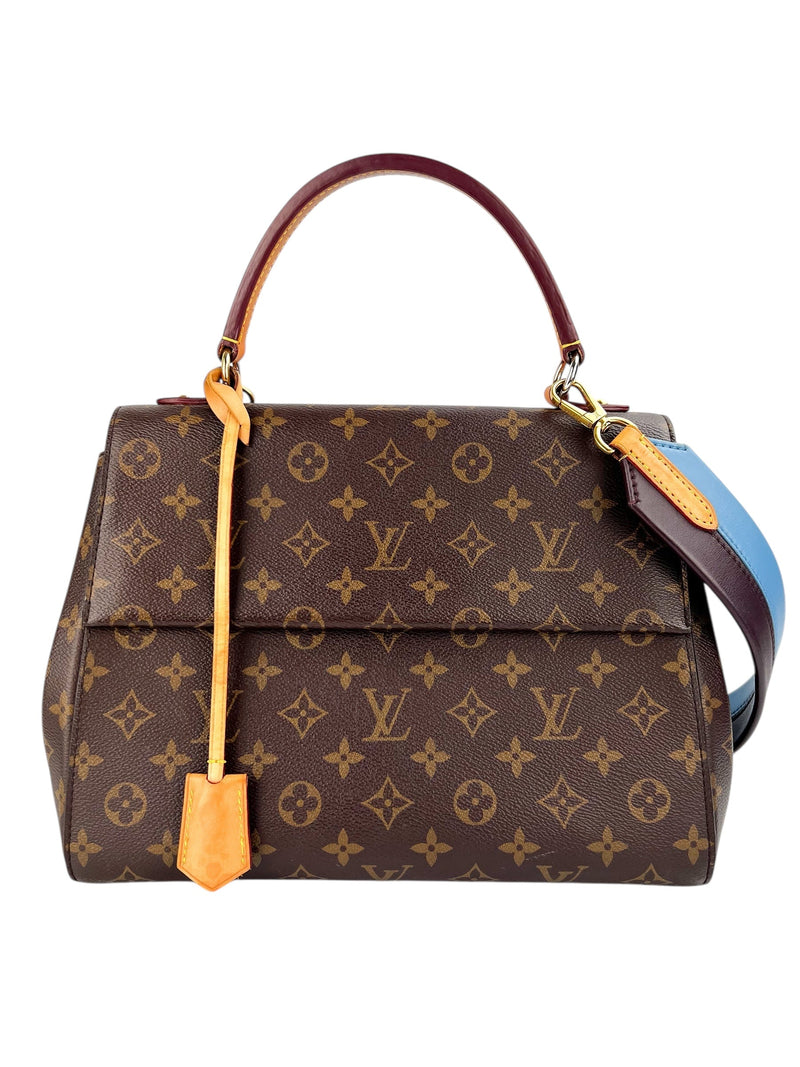 Louis Vuitton Monogram Cluny MM Blue Strap