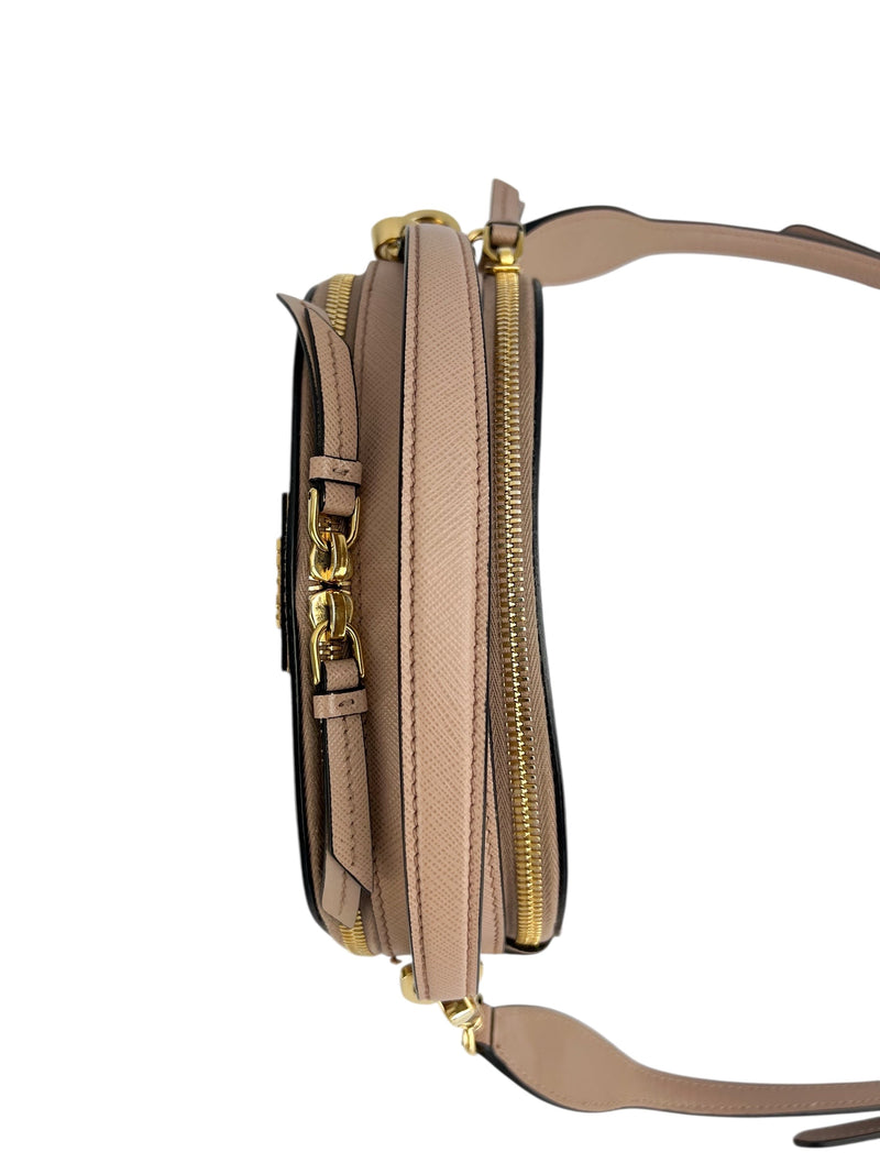 Prada Beige Saffiano Leather 2 Way (FULL SET)