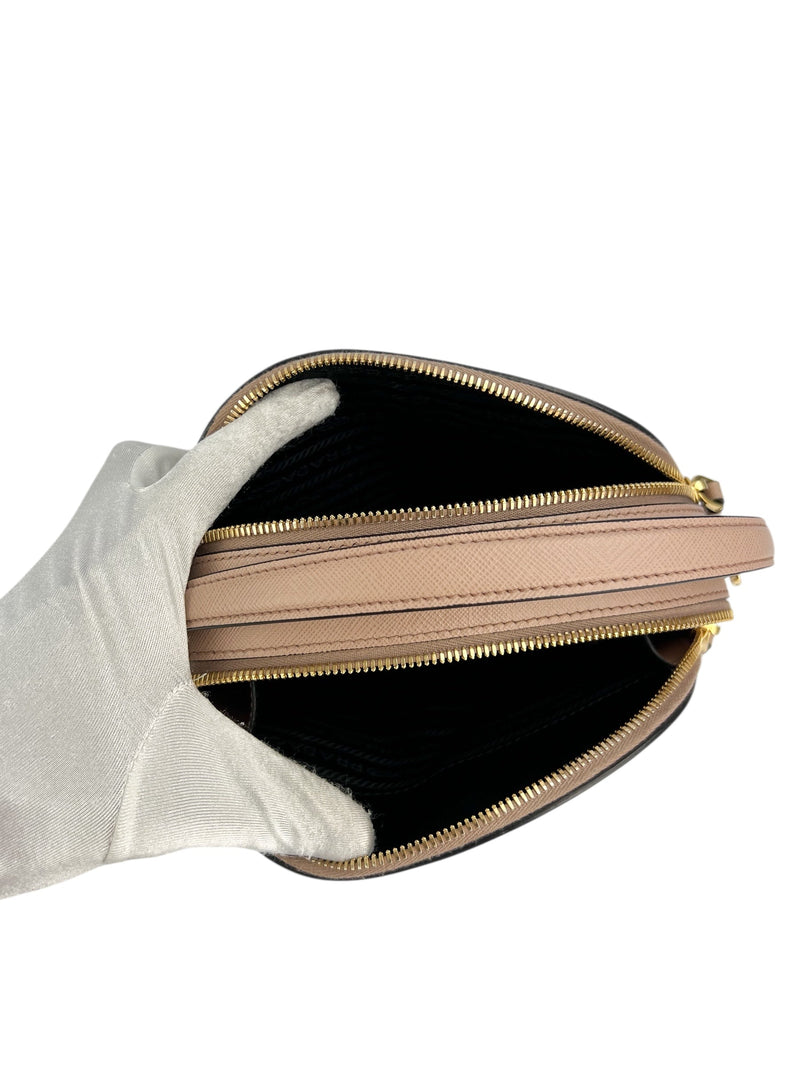 Prada Beige Saffiano Leather 2 Way (FULL SET)
