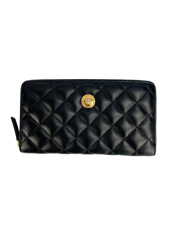 Versace Black Leather Medusa Wallet