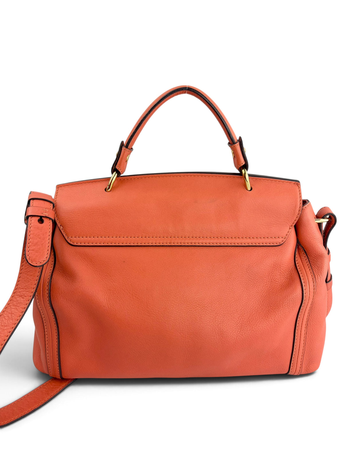 mcm-orange-coral-pebbled-leather-top-handle-satchel-2
