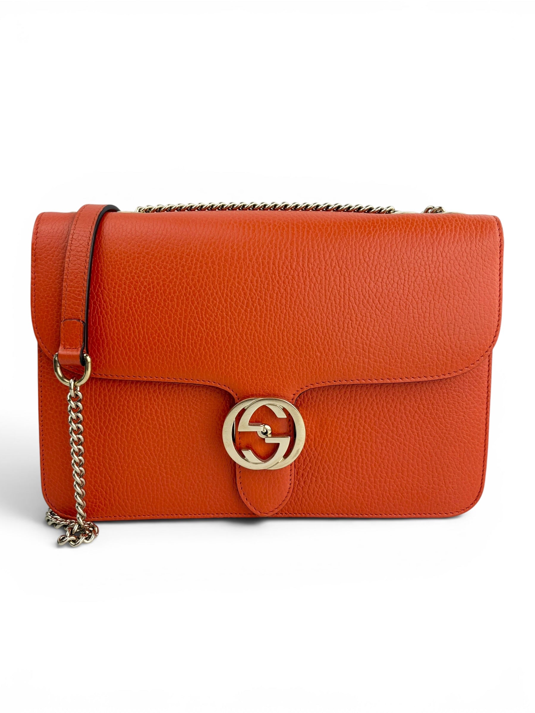 gucci-orange-leather-interlocking-g-shoulder-bag-0