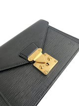Louis Vuitton Black Epi Dragonne Clutch