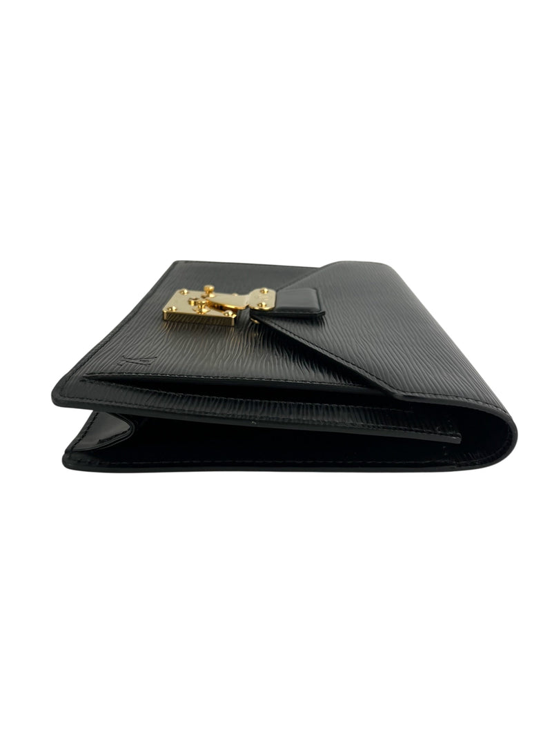 Louis Vuitton Black Epi Dragonne Clutch