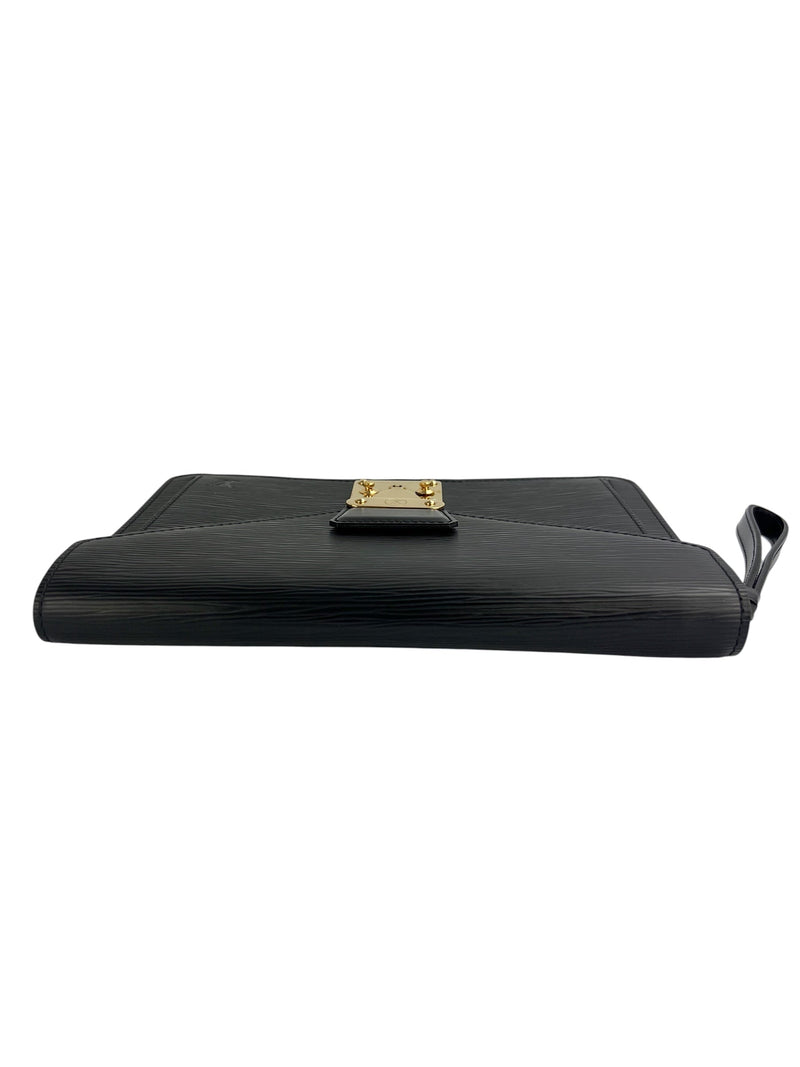 Louis Vuitton Black Epi Dragonne Clutch