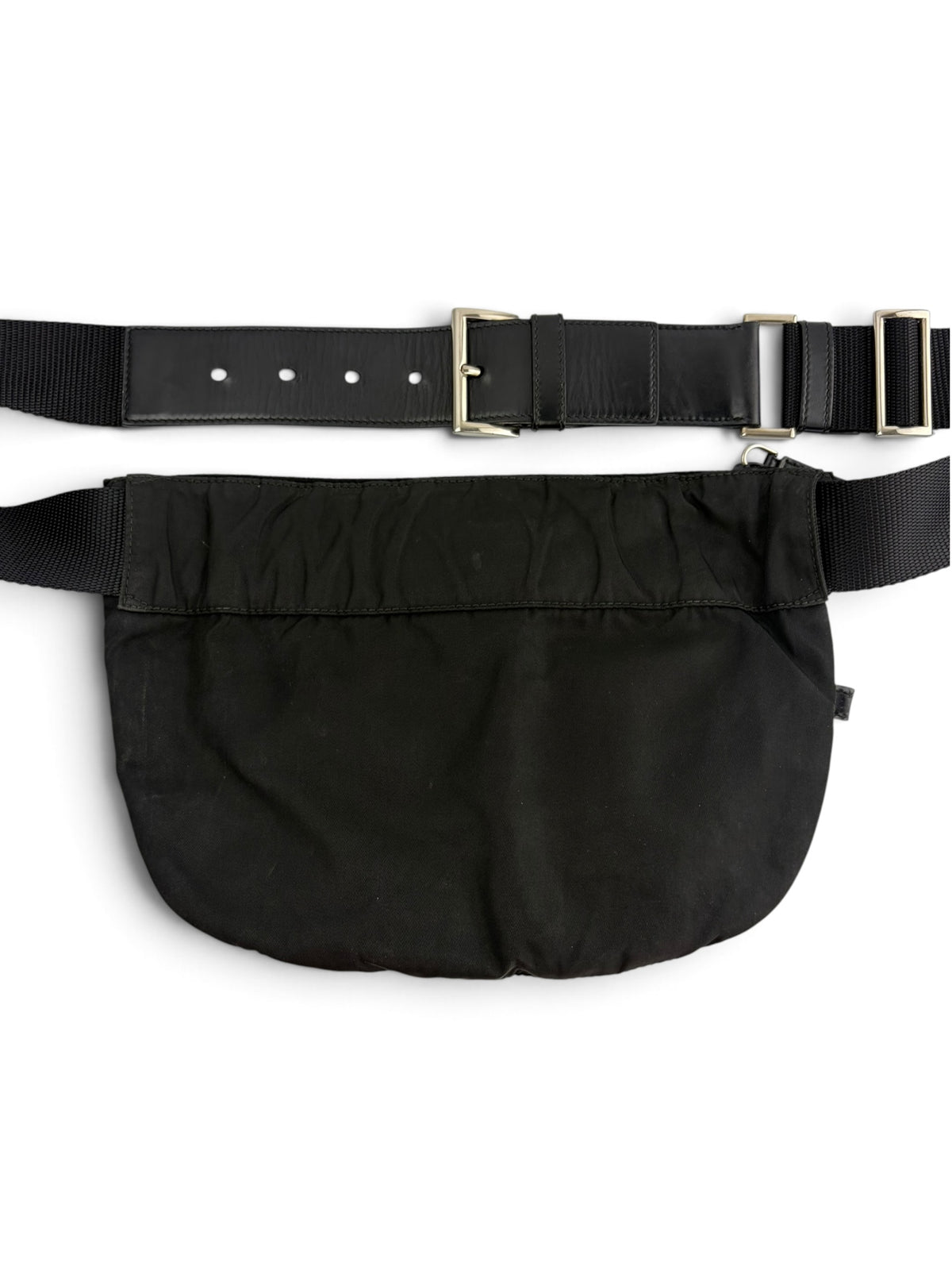 prada-vintage-black-nylon-bum-bag-1