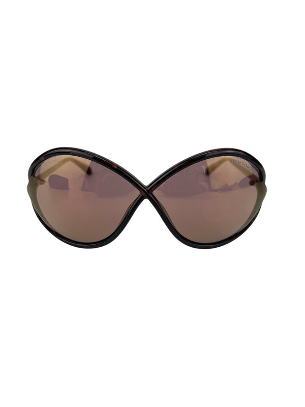 Tom Ford Black Tortoise Frame Sunglasses