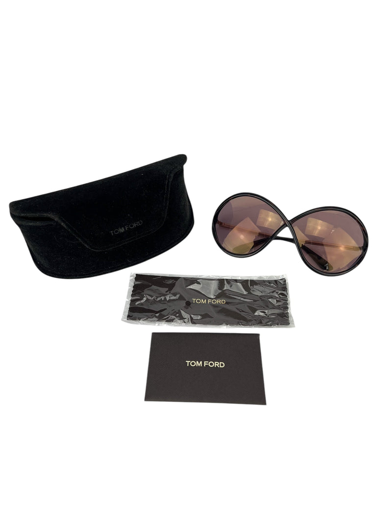 Tom Ford Black Tortoise Frame Sunglasses