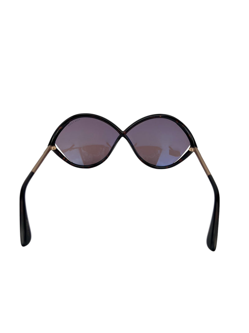 Tom Ford Black Tortoise Frame Sunglasses