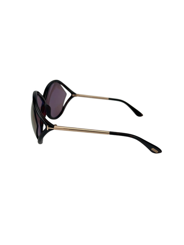 Tom Ford Black Tortoise Frame Sunglasses