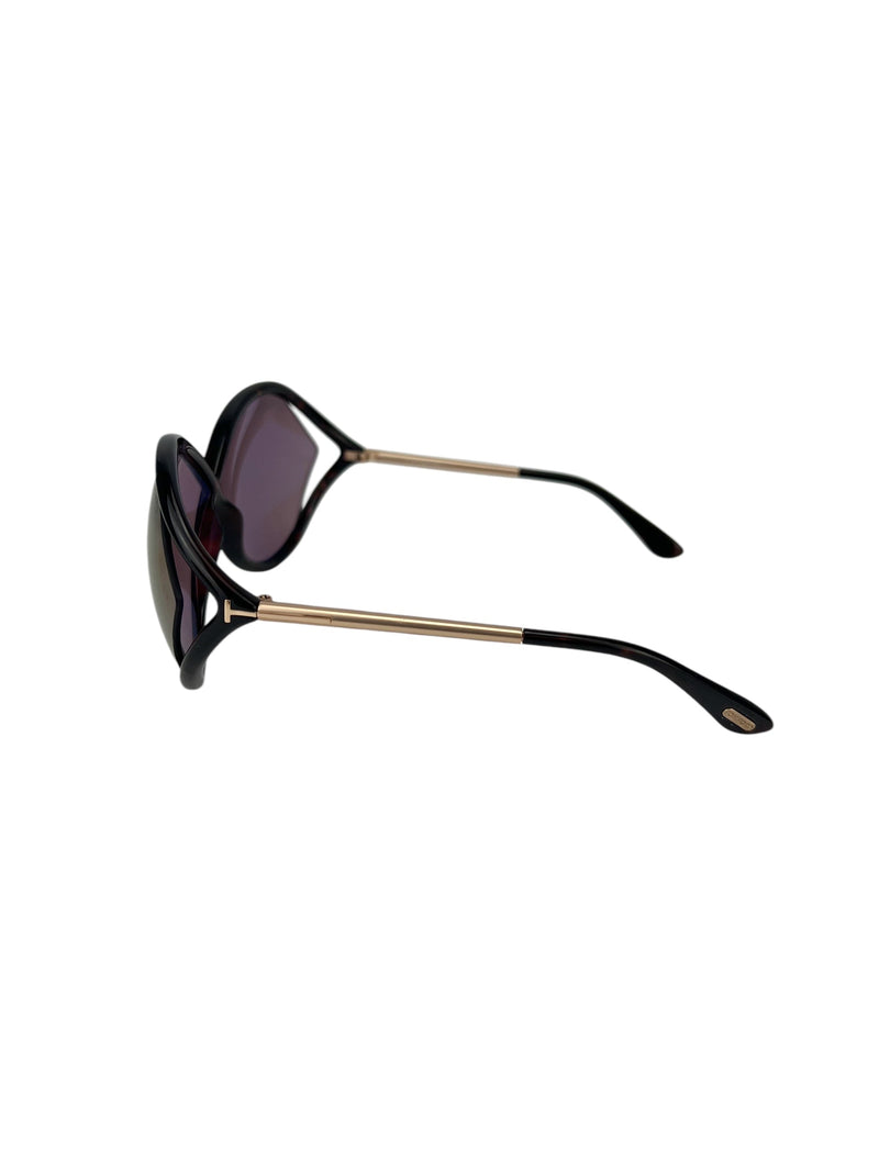 Tom Ford Black Tortoise Frame Sunglasses