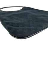 Gucci Vintage Black Canvas Medium Britt Shoulder Bag