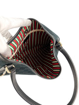 Gucci Vintage Black Canvas Medium Britt Shoulder Bag