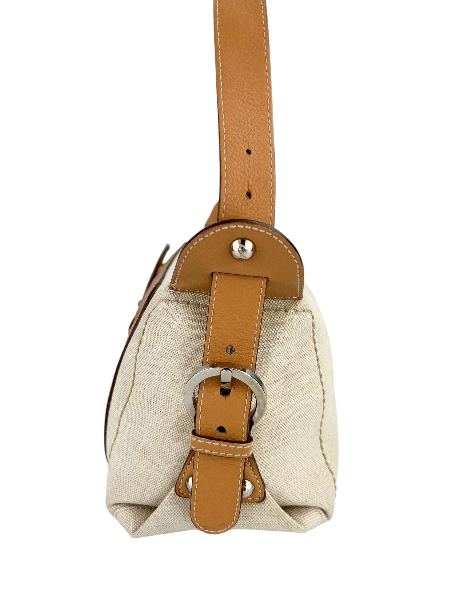 Salvatore Ferragamo Canvas Shoulder Bag