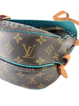 Louis Vuitton Limited Edition Perforated Blue Saumur