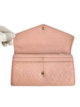 Louis Vuitton Pink Empreinte Sarah Wallet