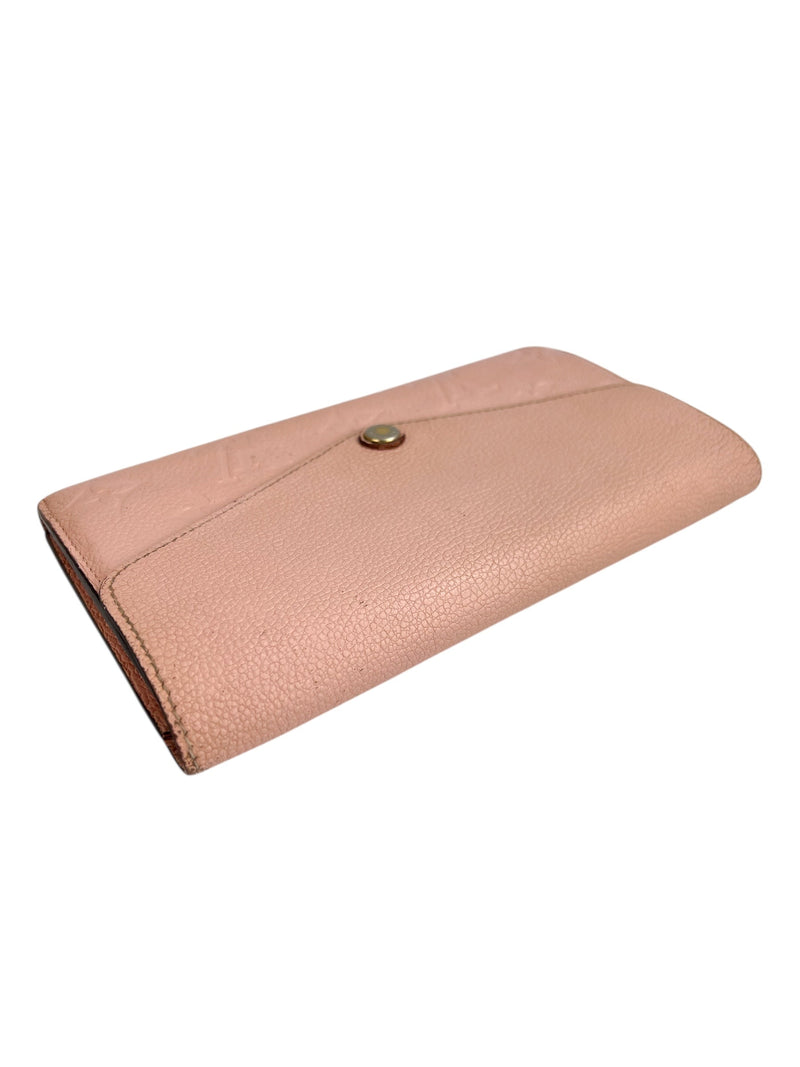 Louis Vuitton Pink Empreinte Sarah Wallet