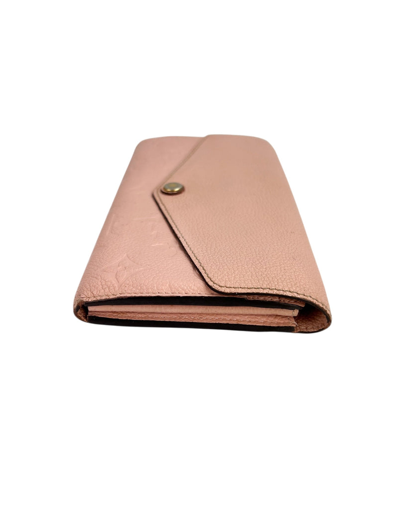 Louis Vuitton Pink Empreinte Sarah Wallet