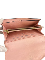 Louis Vuitton Pink Empreinte Sarah Wallet