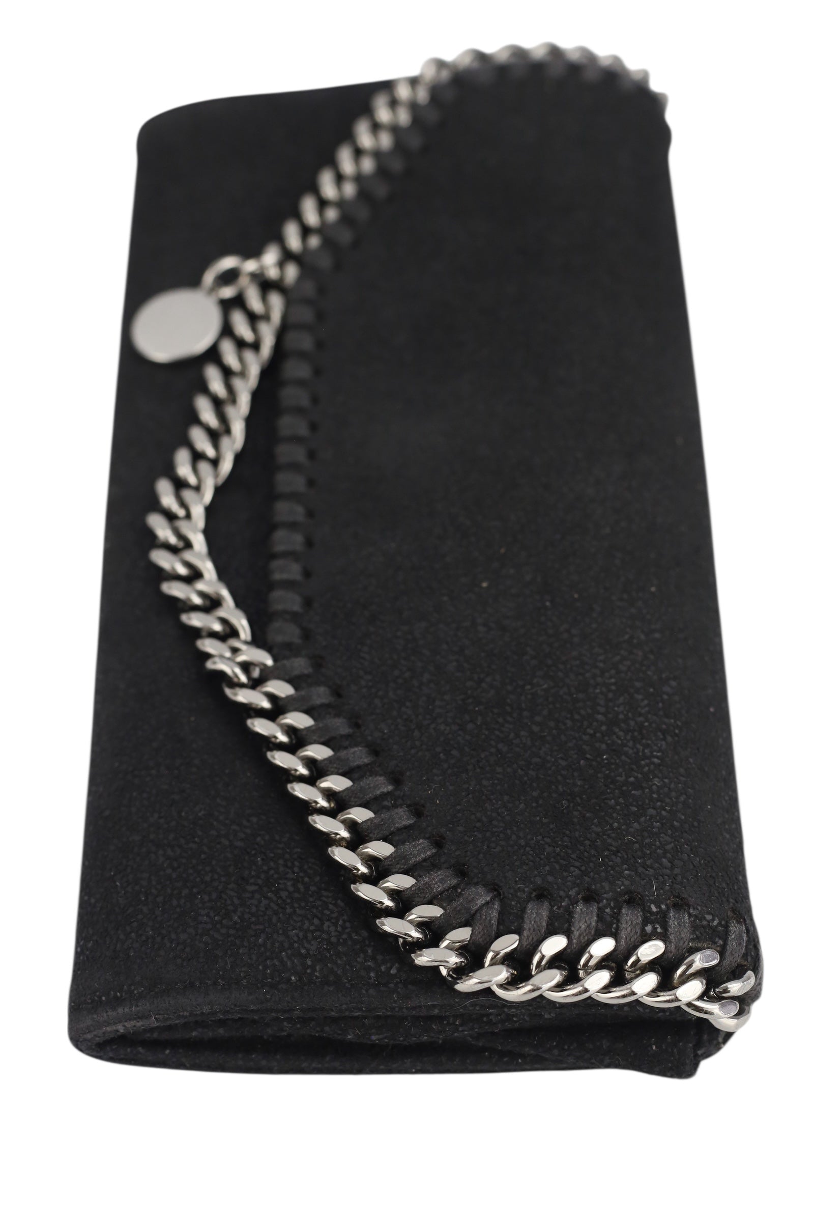 Stella McCartney Black Falabella Continental Wallet