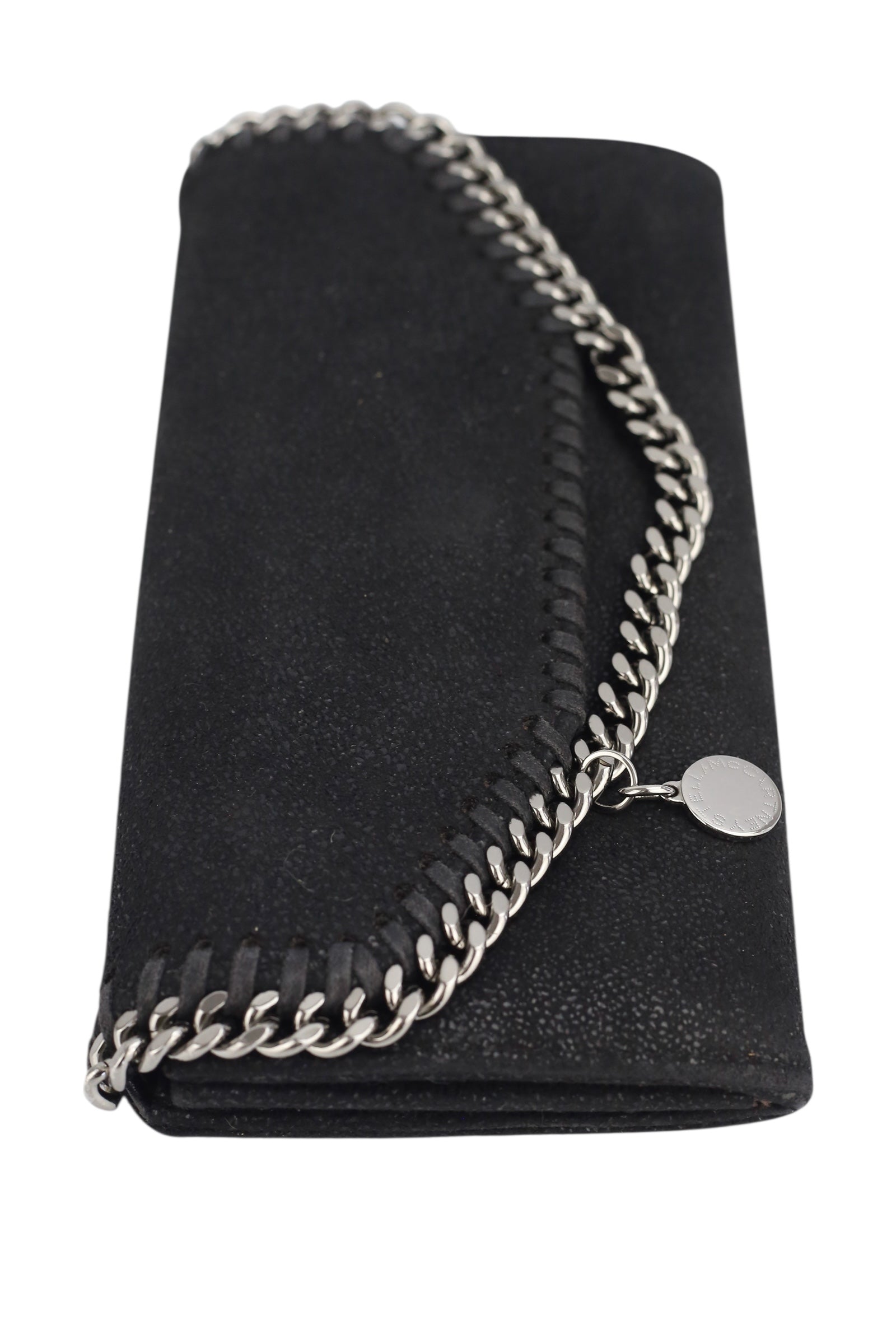 Stella McCartney Black Falabella Continental Wallet