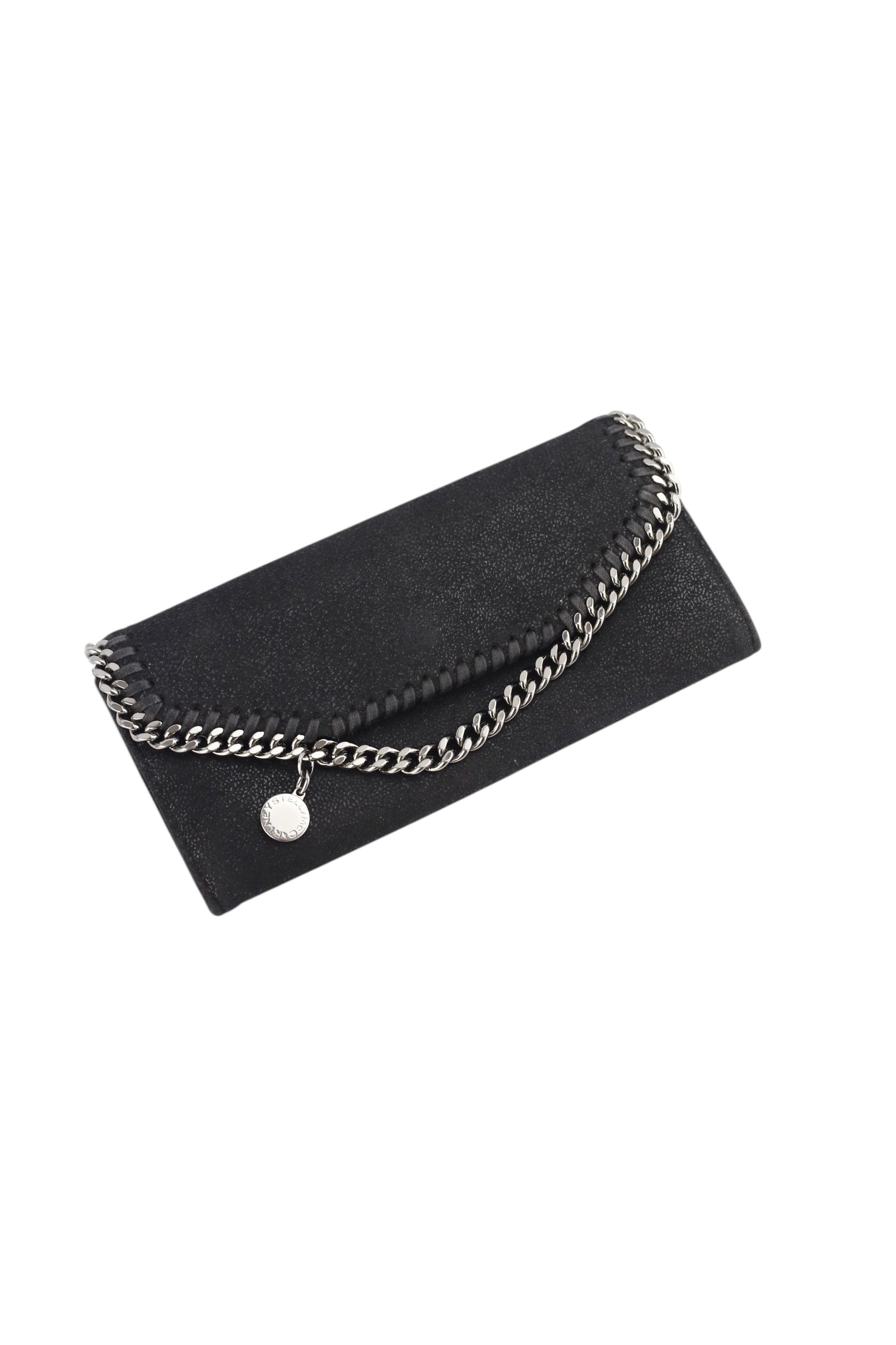 Stella McCartney Black Falabella Continental Wallet