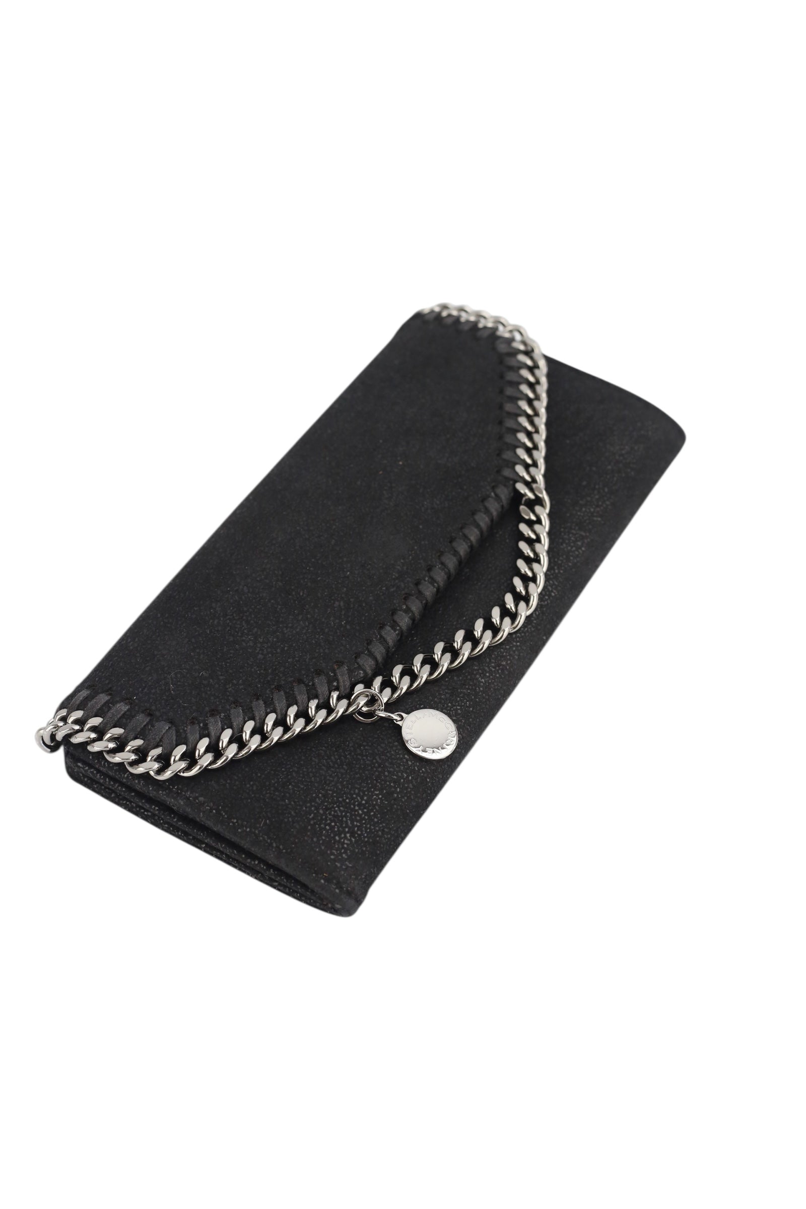 Stella McCartney Black Falabella Continental Wallet