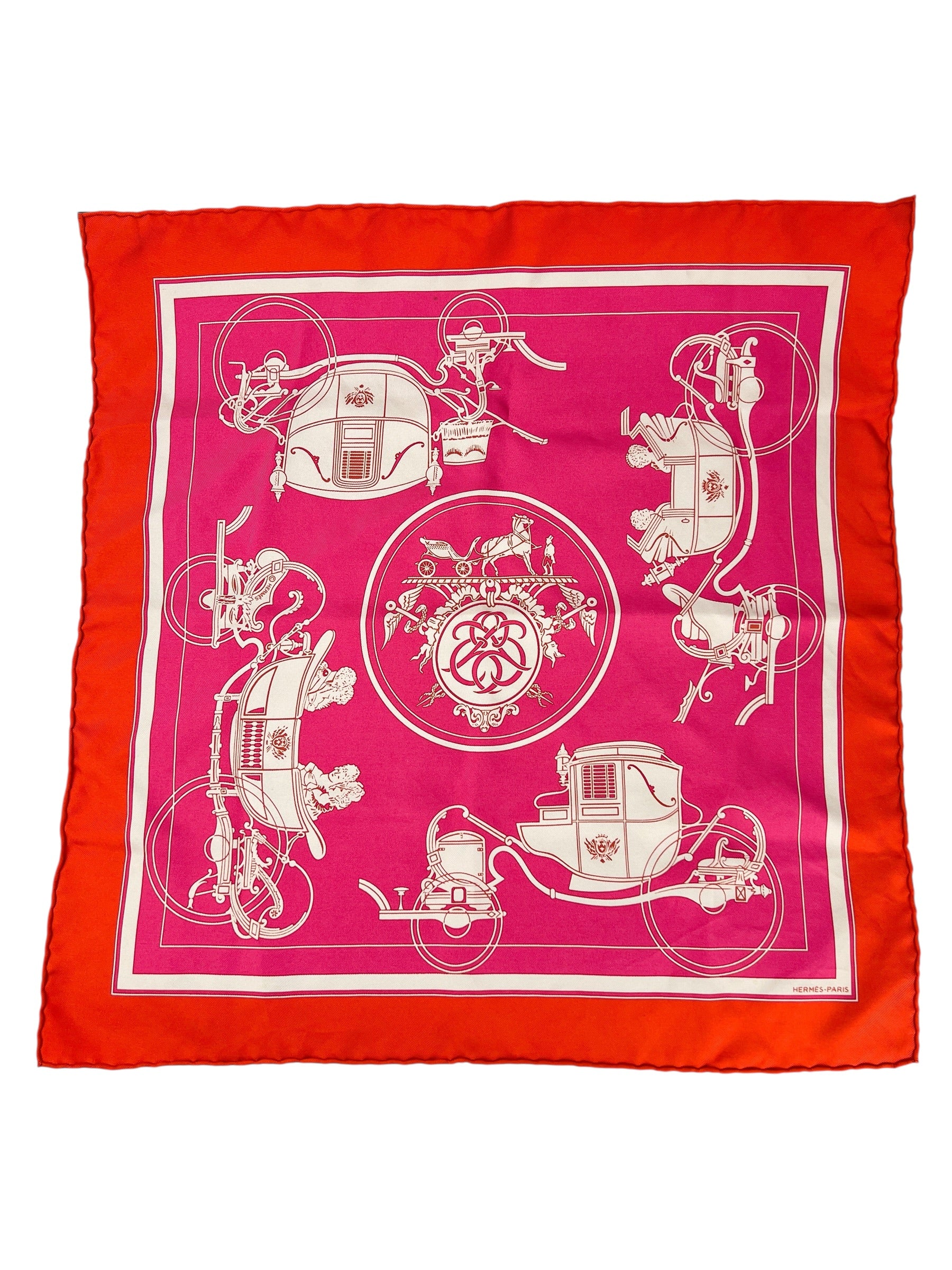 hermes-pink-and-orange-ex-libris-scarf-0