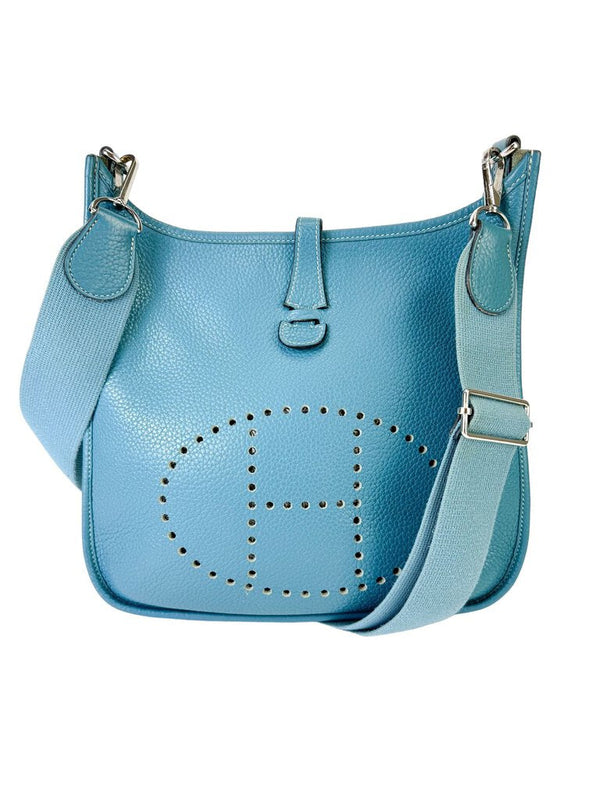 Hermès Evelyne Gen III Blue Jean Clemence PM